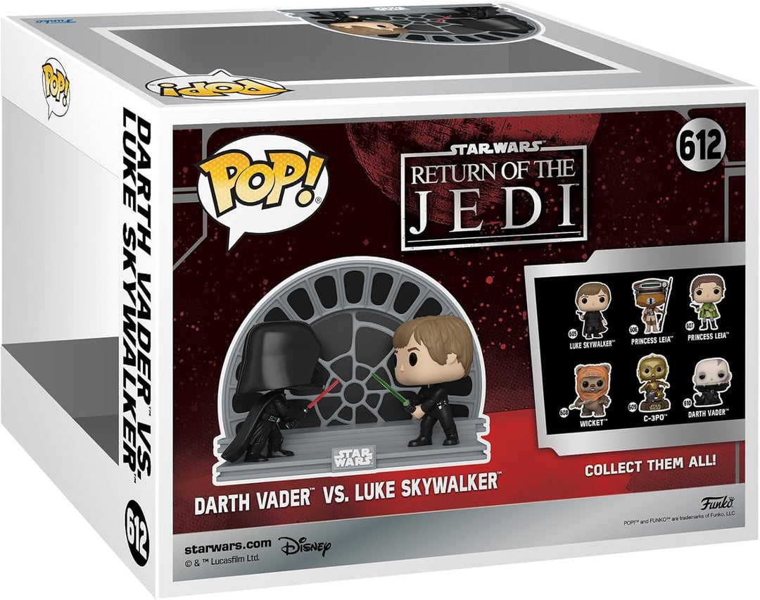 Funko Pop! Moment: RotJ 40th - Luke Vs Vader - Star Wars - Vinyl-Sammelfigur - Geschenkidee - Offizi