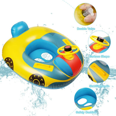 Vicloon Baby Schwimmring,Baby Float Kleinkinder Schwimmsitz,Baby Pool Schwimmring Automobil Stil mit