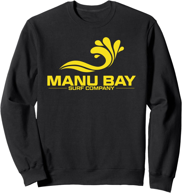 Manu Bay Surf Company New Zealand Surfer Gold Logo Sweatshirt