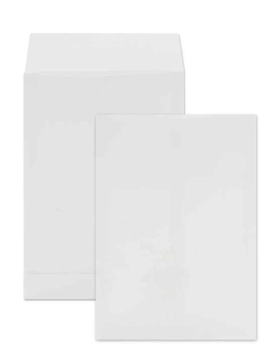 Netuno 50x weisse Faltentasche DIN C4 229× 324 mm 130g weiss Umschlag erweiterbar Faltenversandtasch