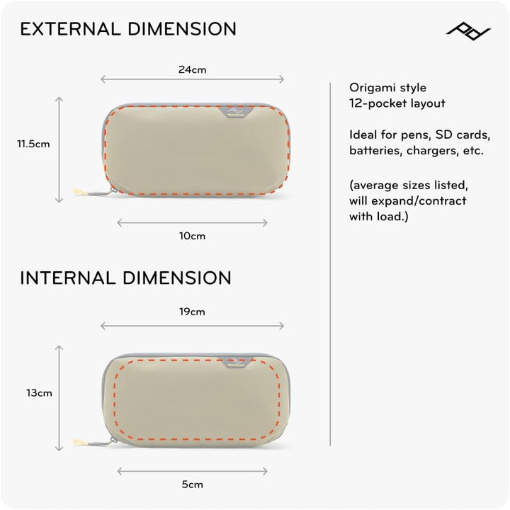 Peak Design Kleine Technologie-Tasche, Ocean, Elektronischer Organizer für Reisen oder täglichen Tra