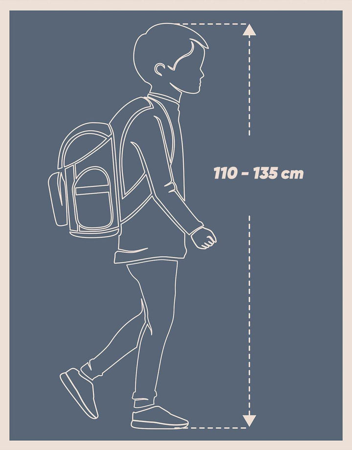 Baagl Schulranzen Set Jungen 5 Teilig, Ergo Schultasche ab 1. Klasse, Ergonomische Grundschule Ranze