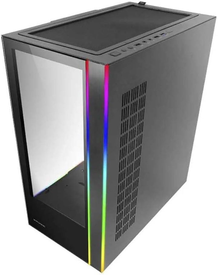 Mars Gaming MC-Ultra Schwarz, Gehäuse Custom XXL E-ATX, Dual ARGB LED-Streifen, Dual Gehärtete Glasf
