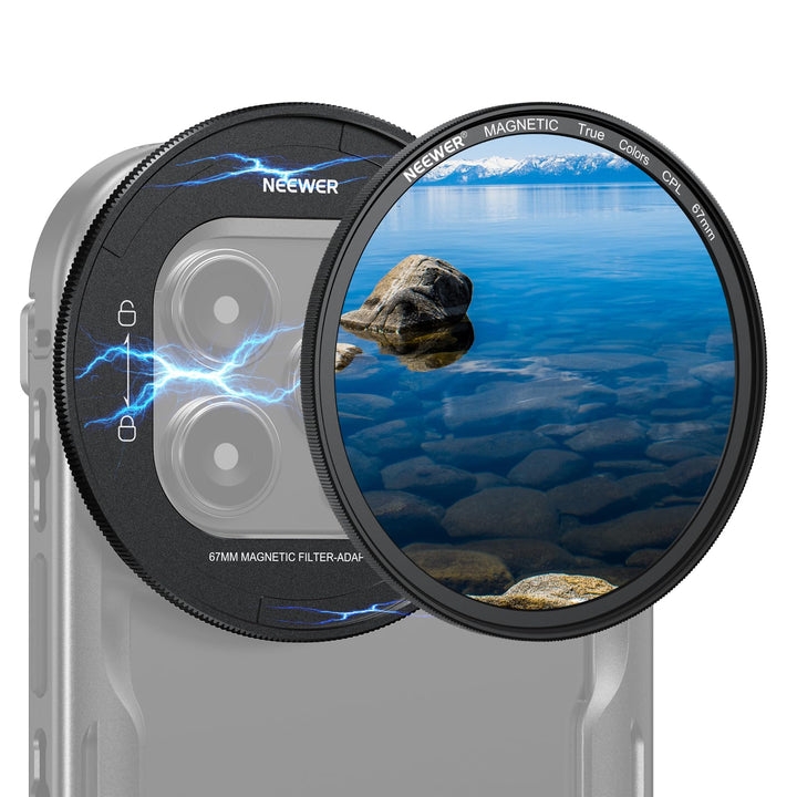 NEEWER 67mm magnetisches CPL Filter Set, zirkularer Polarisationsfilter HD, mit magnetischem Polfilt