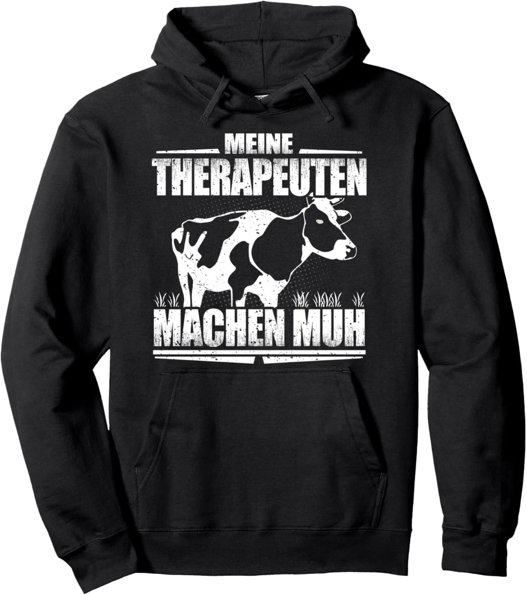 Meine Therapeuten Machen Muh Landwirt Kühe Geschenkidee Kuh Pullover Hoodie