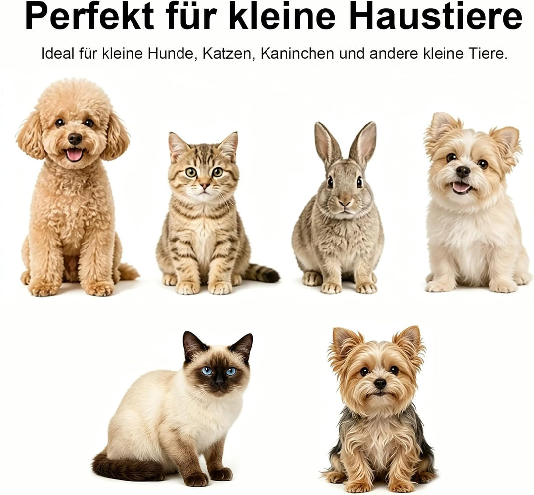 Hundetragetasche Bis 10 Kg, Freihändige Front Hunderucksack mit Verstellbarem Gurt, Bequeme Hunde Tr