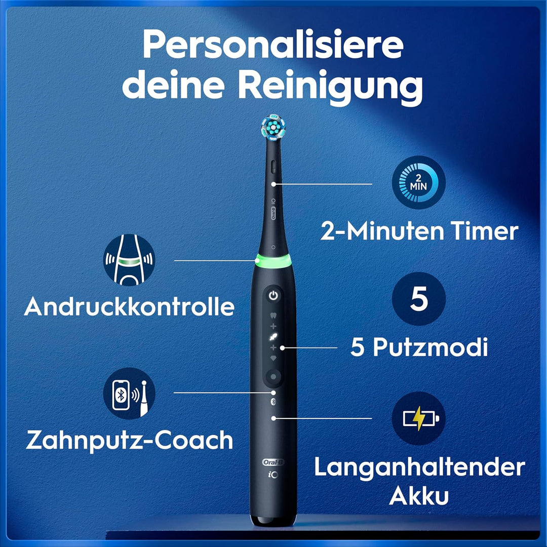 Oral-B iO Series 5 Plus Edition Elektrische Zahnbürste/Electric Toothbrush, PLUS 3 Aufsteckbürsten,
