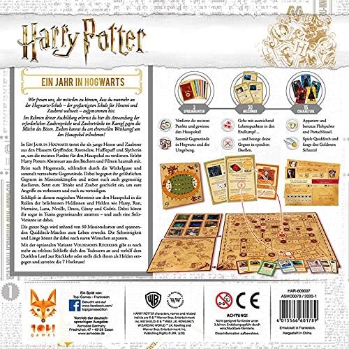 Topi Games | Harry Potter: Ein Jahr in Hogwarts | Familienspiel | Brettspiel | 1-8 Spieler | Ab 7+ J