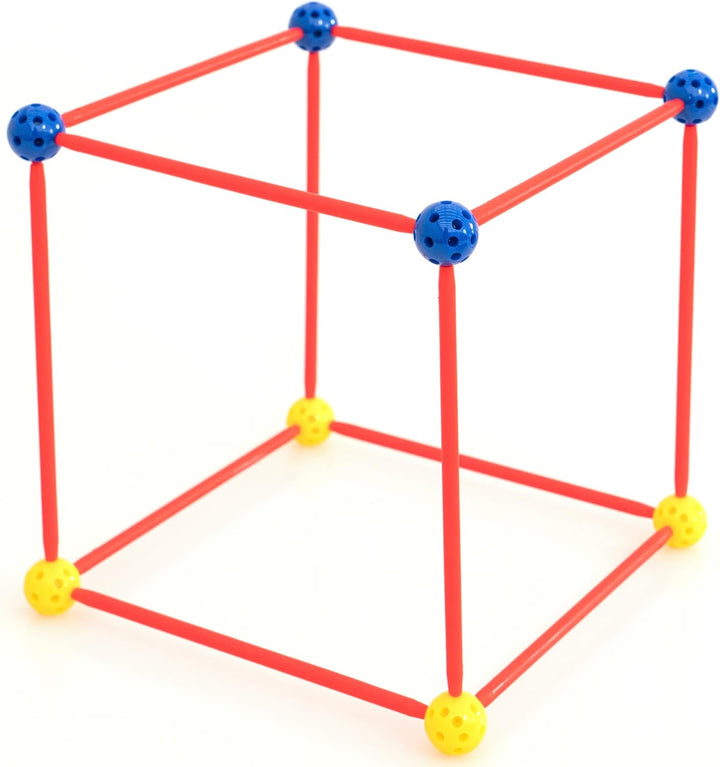 Betzold - Geometrie Steckbaukasten 330 Bauteile - Mathematik-Lehrmittel Grundschule Nocolor, Nocolor