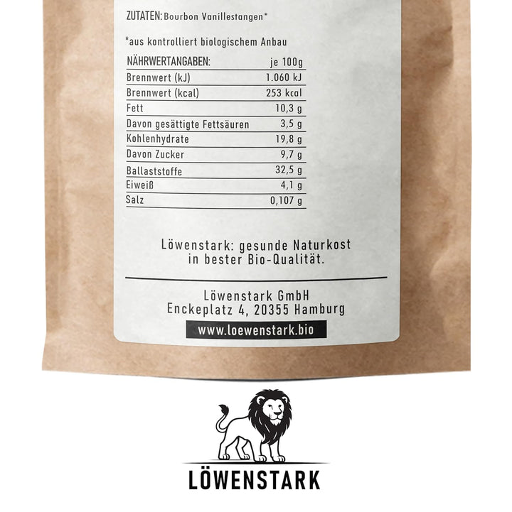 Löwenstark I BIO Vanille-Schoten Bourbon (13-15cm) I Vanille-Stangen aus Madagaskar in feinster Bio-