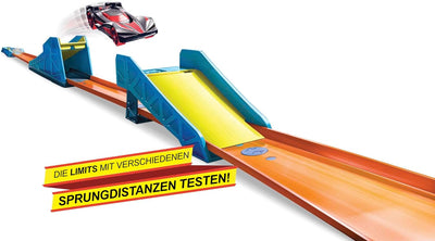 Hot Wheels GLC89 - Track Builder Unlimited Weitsprung Set Zubehörteile, Spielzeug Autorennbahn ab 6