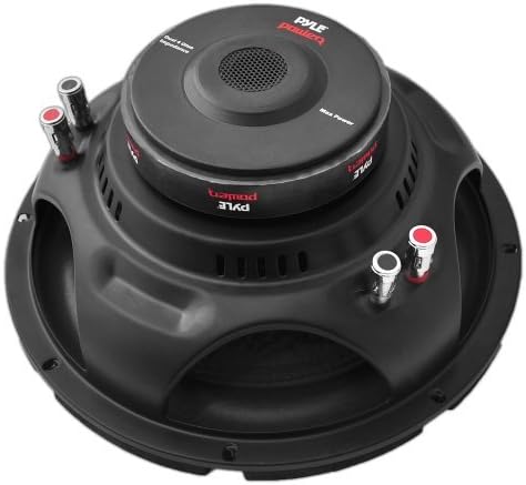 Pyle PLPW12D 12-Inch 1600 Watt Dual 4 Ohm Subwoofer VehicleSpeakerSize: 12-inch SpeakersMaximumOutpu