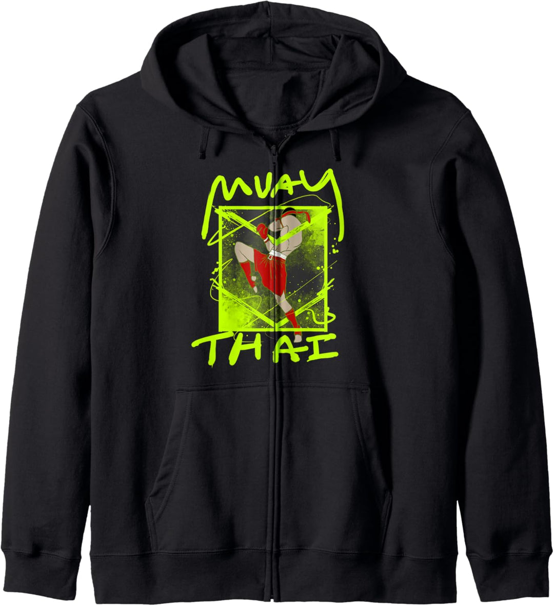 Muay Thai Kampfkunst Thailand Kampfsport Geschenk Kapuzenjacke