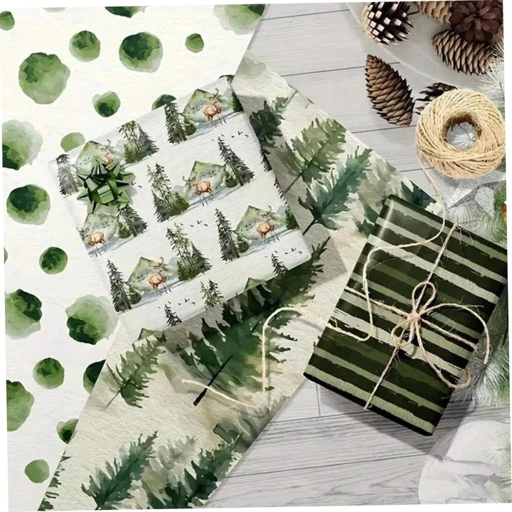24PCS 12x12 Doppelsieges Weihnachts -Scrapbook -Papier, festliches Thema Karton für DIY -Alben, Zeit