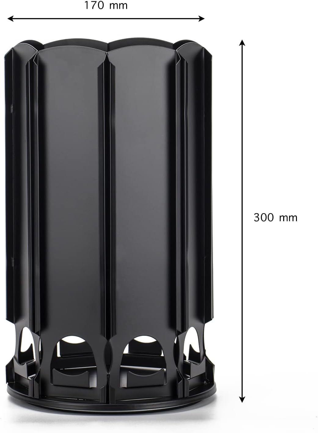Bagoo Karussellhalter für Kaffeepads für Nespresso Vertuoline mit zentraler Aufbewahrung für zusätzl