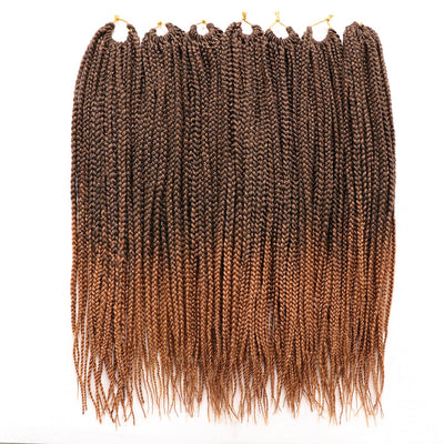 7 Packungen gehäkelte Braids Strähnen Echthaar Haarverlängerung für afrikanische Zöpfe Schwarze Perü