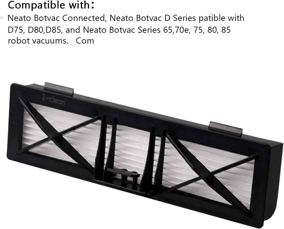 i-clean Neato Pet Allergy Ultra Performance Filter BotVac D Serie D75, D80, D85-für alle BotVac Stau