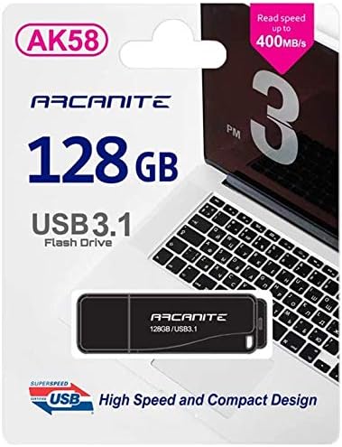 ARCANITE 128 GB USB 3.1 SuperSpeed USB-Stick, Lesegeschwindigkeit von bis zu 400 MB/s, 128 GB USB 3.
