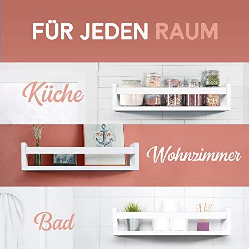 NATURE SUPPLIES Bücherregal Kinder, 3er-Set, Regal Kinderzimmer, Wandregal Kinderzimmer, ideal für B