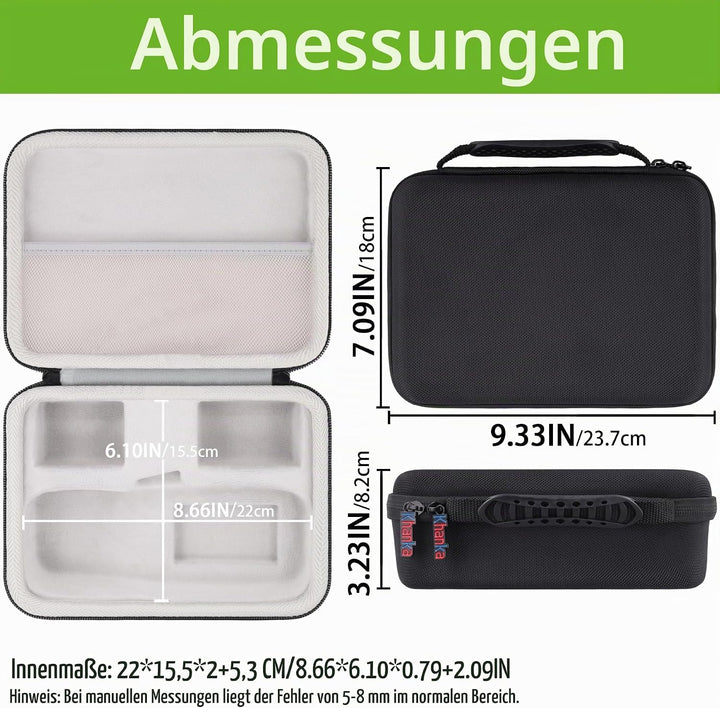 Khanka (Nur Tasche) Hart Tasche Case für Dymo LetraTag LT-100H/ LT-100H+ Plus/LetraTag XR Beschriftu