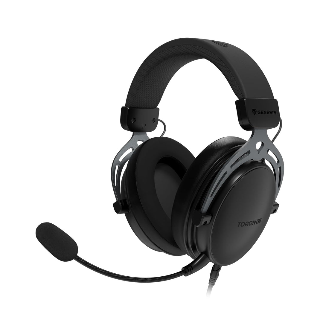 GENESIS Toron 531 Gaming Headset – Over-Ear Kopfhörer mit 50 mm Treibern, abnehmbares Mikrofon, 3,5