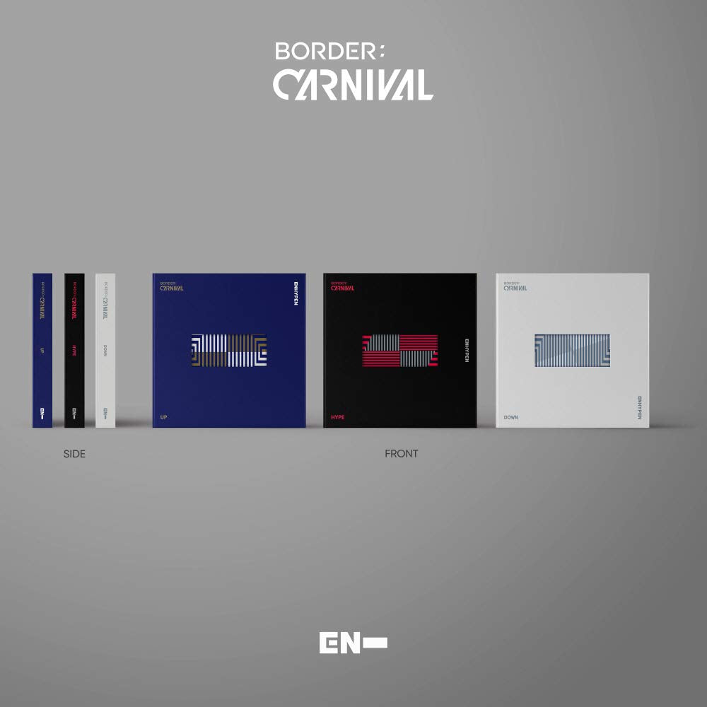 ENHYPEN - BORDER : CARNIVAL (2nd Mini Album) Album+Extra Photocards Set (UP ver.), Up Ver.
