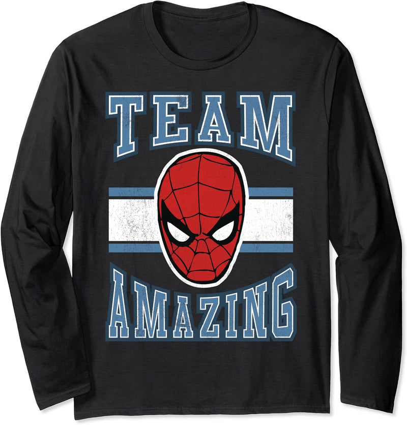 Marvel Spider-Man Team Amazing Logo Langarmshirt