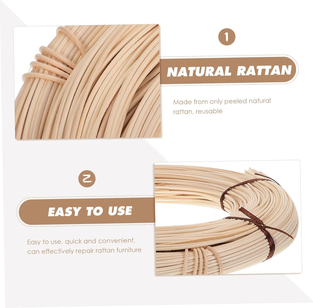 Happyyami Runder Schilfkeil 1 Rolle Geflochtenes Rattan Gurtkorb Rattan Weidengeflecht Rattanrohr Ha