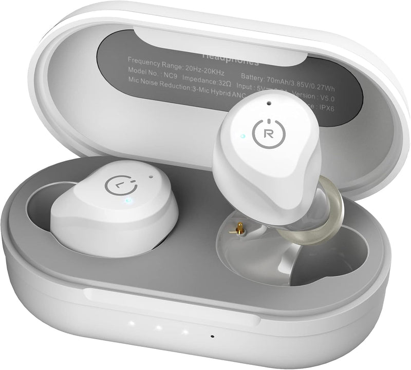 TOZO NC9 2023 Bluetooth Kopfhörer, Kopfhörer Kabellos mit Hybrid Aktiver Geräuschunterdrückung, Blue