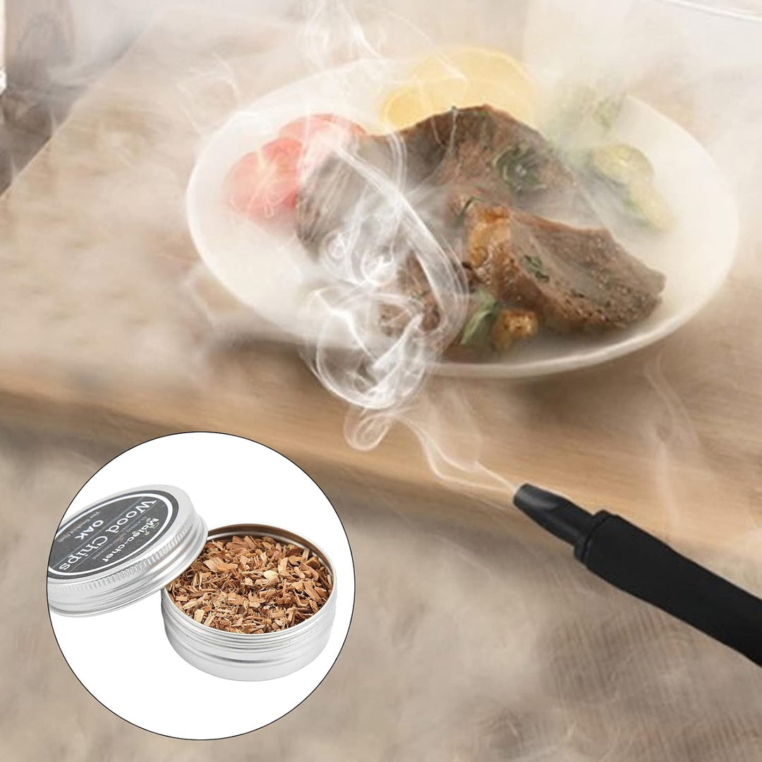 8 STÜCKE Räucherholz-Chips, Whisky-Holz-Chips-Cocktail-Raucher-Kit für Anfänger, Professionelle Bark