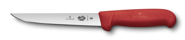 Victorinox Fibrox Ausbeinmesser, Scharfes Küchenmesser für Fleisch und Geflügel, 15 cm, Gerade Kling