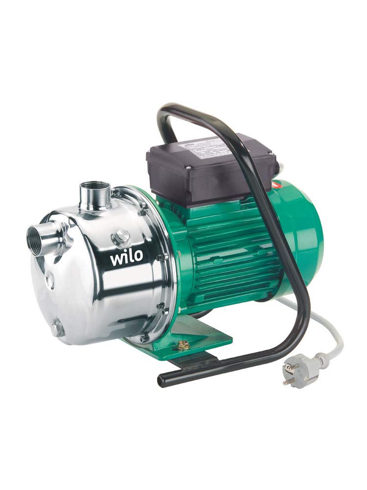 Wilo-Jet WJ 204, selbstansaugende Gartenpumpe zur Wasserversorgung aus Brunnen, Zisternen und Regent