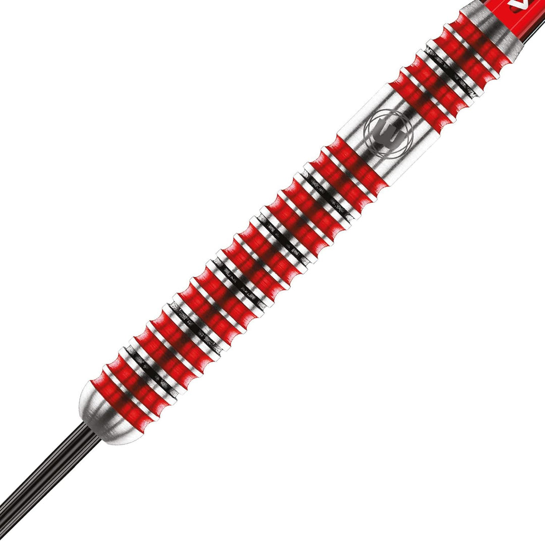WINMAU Diablo Profi Stahlspitze Wolfram Dartpfeile mit Flüge und Stiele (Wellen) 25g Parallel, 25g P