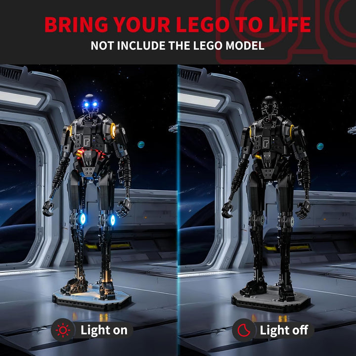 BRIKSMAX Licht für Lego Sicherheitsdroide K-2SO 75434 - Compatible with Star Wars Bausteinen Modell