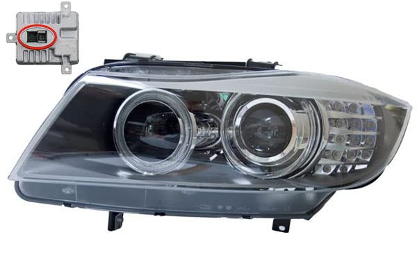 Johns, Scheinwerfer passend für BMW 3er E90 LCI 2008- ZKW / H8 links schwarz + Steuerg.