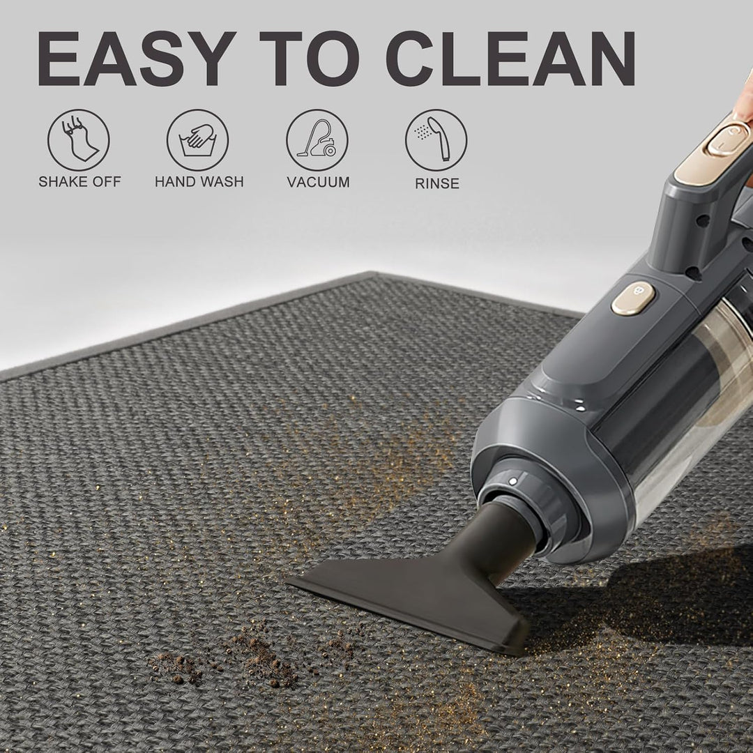 LEKEEPGO Fussmatte Innen 60 x 150 cm, rutschfest Fussmatte, waschbar Schmutzfangmatte, Dünn Türmatte
