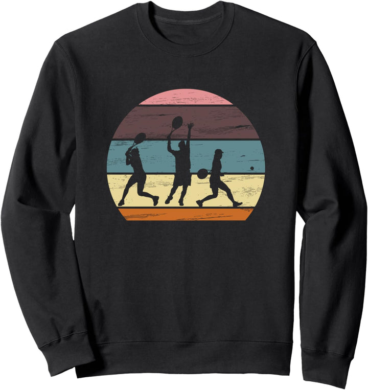 Tennis Tennisspieler Jahrgang Retro Sweatshirt