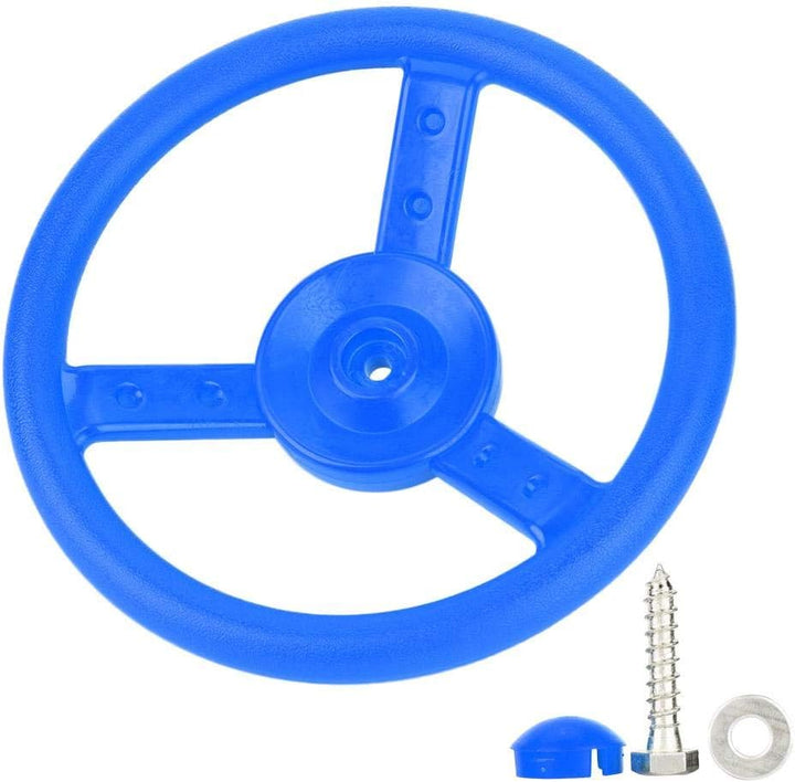 VGEBY1 Swingset Lenkrad, Kunststoff Outdoor Kids Lenkrad Befestigung Spielplatz Schaukel Set(Blau),
