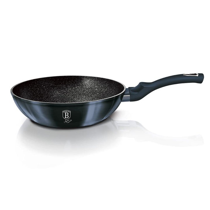 BerlingerHaus Granit Bratpfanne Wok 28cm Antihaft Induktion BERLINGER Haus Aquamarine BH-1875