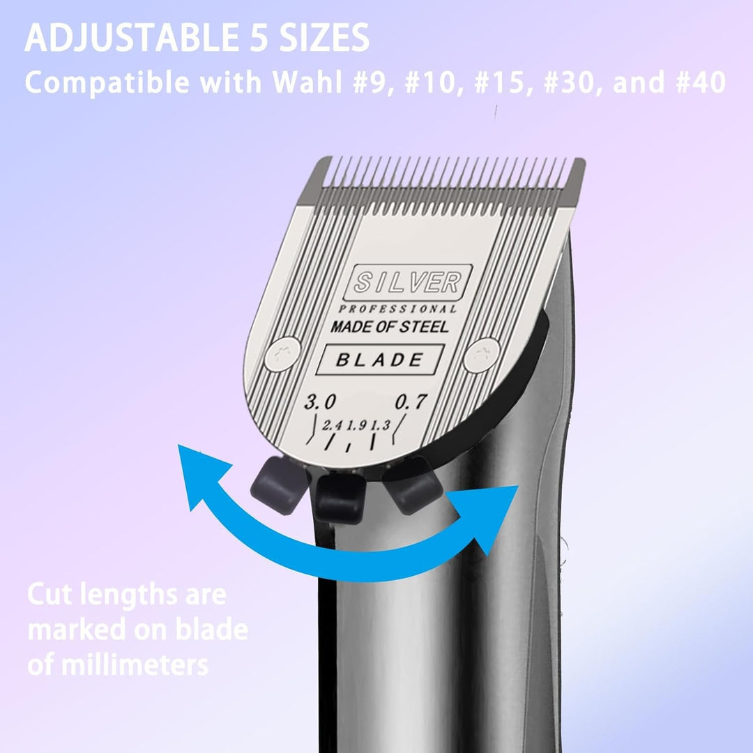 3PCS 5 in 1 Ersatzklingen Kompatibel mit Wahl Bravura Clipper .Chromado，Creativa，Figura Hundescherma