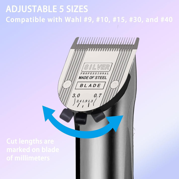 3PCS 5 in 1 Ersatzklingen Kompatibel mit Wahl Bravura Clipper .Chromado，Creativa，Figura Hundescherma