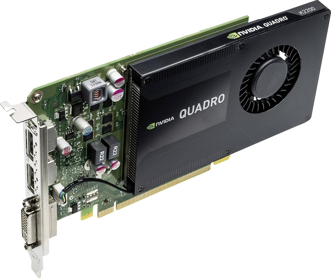 PNY NVIDIA QUADRO K2200 professionelle Grafikkarte 4 GB GDDR5 PCI-Express 4K 2 x DP + DVI (VCQK2200-