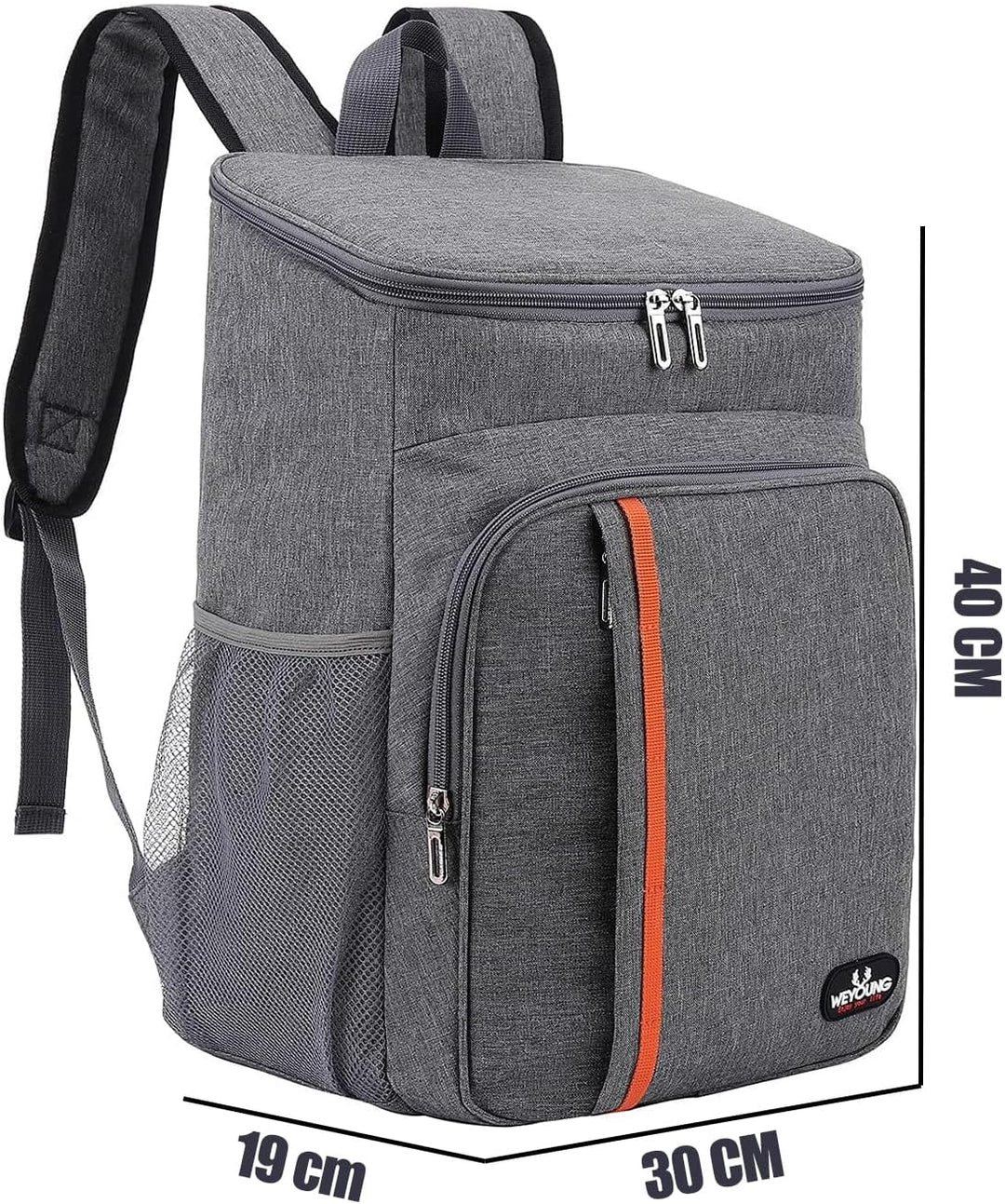 QINGLOU 28L Kühlrucksack Thermo Rucksack Picknickrucksack Kühltasche Gross Isoliert Cooler Bag Männe