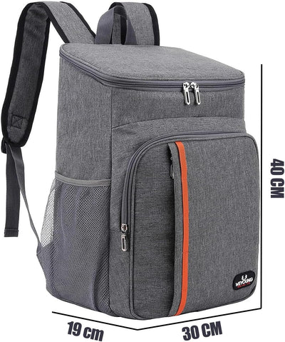 QINGLOU 28L Kühlrucksack Thermo Rucksack Picknickrucksack Kühltasche Gross Isoliert Cooler Bag Männe