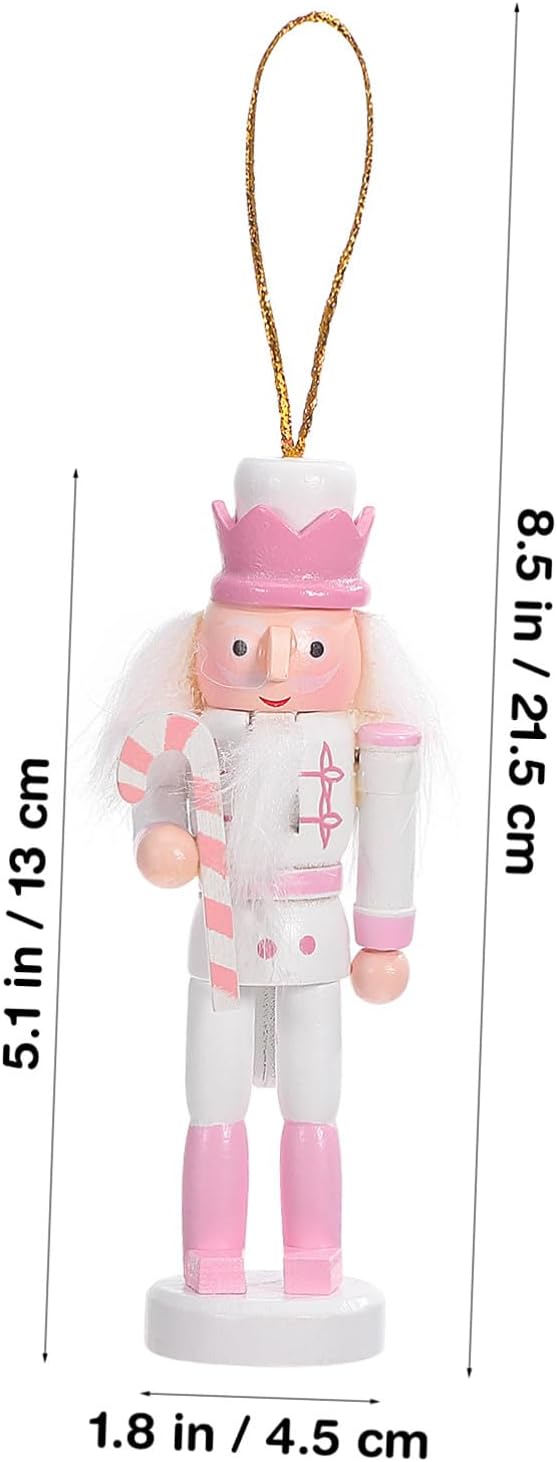 VALICLUD 5 Stück Weihnachts-Nussknacker-Ornamente Mini-Nussknacker-Soldatenfiguren Aus Holz Zum Aufh