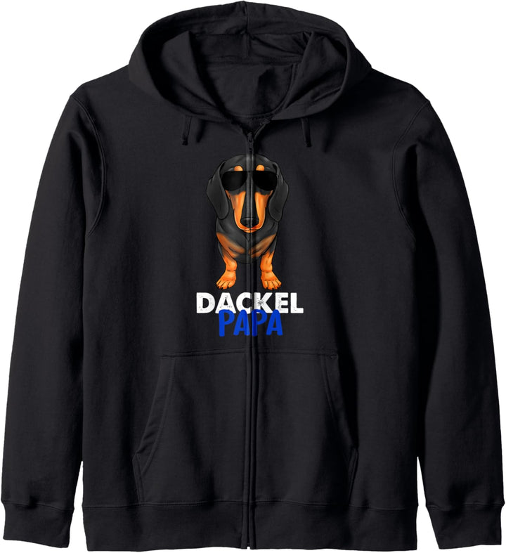 Best Dackel Dad Ever Kurzhaar Dackel Pulli Hunde Dackel Papa Kapuzenjacke