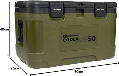 RidgeMonkey CoolaBox Compact 50 Litre - Kühlbox, Kühltasche, Angeltasche, Essenstasche