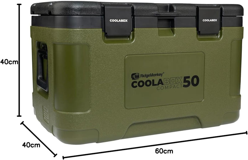 RidgeMonkey CoolaBox Compact 50 Litre - Kühlbox, Kühltasche, Angeltasche, Essenstasche