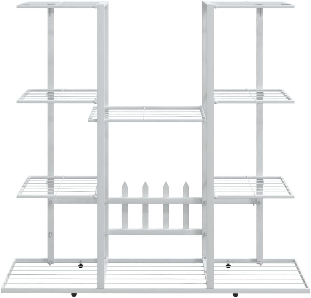 puraday 94,5x25x89 cm Blumenständer Metall Blumenständer Balkon Blumenständer Draussen Blumenregal O