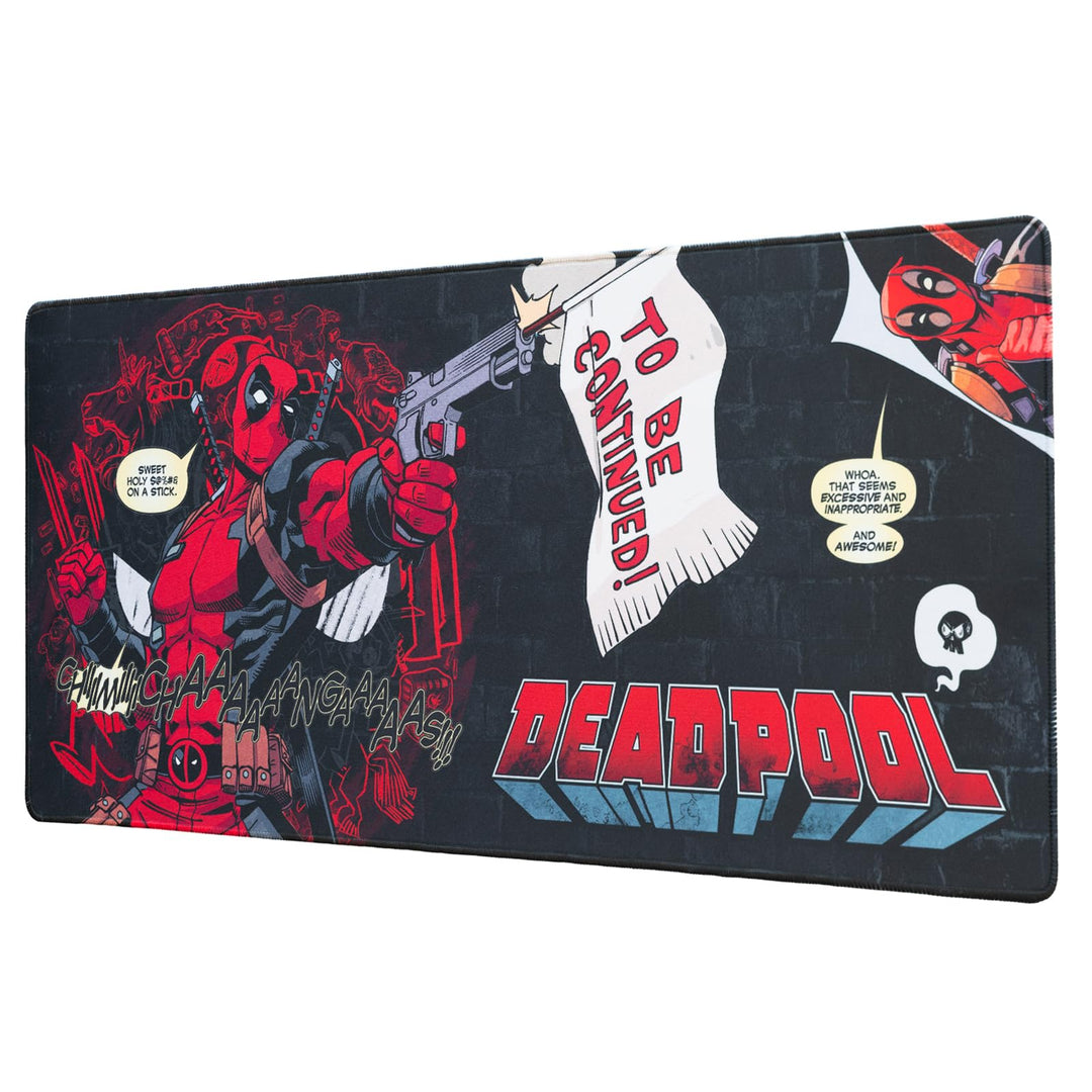 Grupo Erik Gaming Mauspad XXL Marvel Deadpool Gaming Mousepad XXL rutschfest und Wasserabweisend Mau